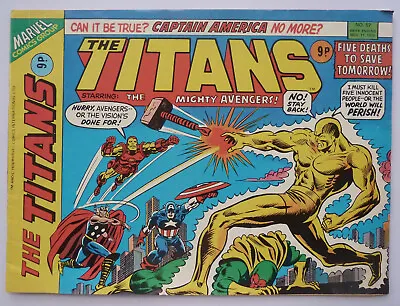 Buy The Titans Starring The Mighty Avengers #57 UK Marvel 17 November 1976 F/VF 7.0 • 7.25£