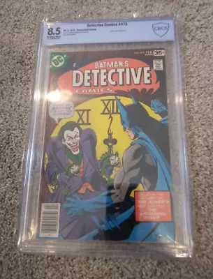 Buy Detective Comics 475 Cbcs 8.5 Classic Joker Laughing Fish Cover NEWSTAND EDITION • 143.67£