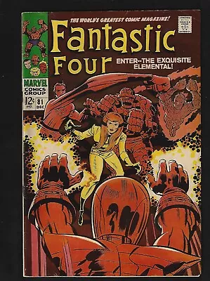 Buy Fantastic Four #81 FN+ Kirby Sinnott Crystal (Inhumans) Joins FF Wizard • 15.52£