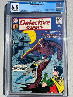 Buy Detective Comics 298 1961 DC Comics CGC F+ 6.5 1st Silver Age App Of Clayface • 1,048.42£