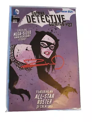 Buy Signed By Frank Miller Detective Comics Batman #27 The New 52 Red Paint Pen V102 • 70.02£
