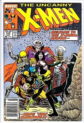 Buy Uncanny X-Men #219 HAVOK Rejoins HTF Mark Jewelers Newsstand Variant VG/FN • 6.38£