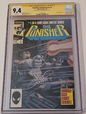 Buy Punisher Limited Series # 1 CGC 9.4 SS  Signed And Sketch By John Bernthal • 271.81£