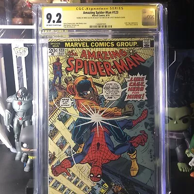 Buy The Amazing Spider-Man #123 - CGC 9.2 - Signed By Mike Colter & Stan Lee • 698.95£