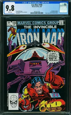 Buy 🔑 Iron Man 169 CGC 9.8 1st Jim Rhodes! 🔑 War Machine! Avengers 1983 N2 318 Cmm • 209.68£