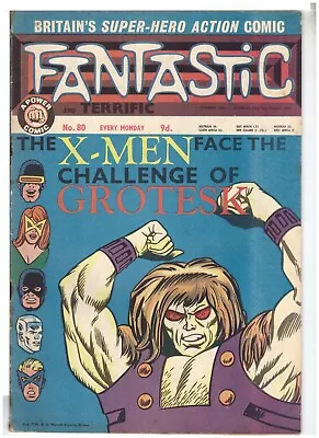 Buy FANTASTIC #80 Odhams Press 1968 - MARVEL UK THOR IRON MAN X-MEN COMIC (1) • 7£