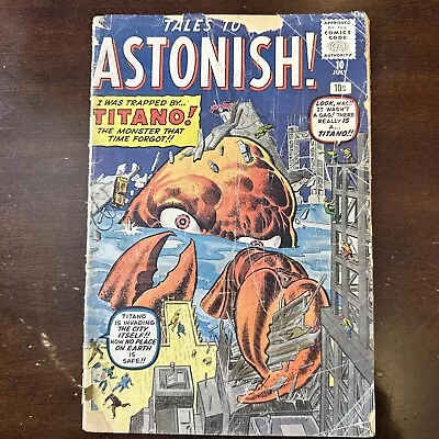 Buy Tales To Astonish #10 (1960) - Jack Kirby Cover! Titano! • 69.89£