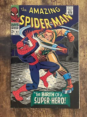 Buy Amazing Spider-Man #42 - GORGEOUS - 1st Face Reveal Mary Jane - Marvel 1966 • 67.56£