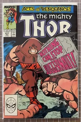 Buy Mighty Thor #411 Marvel Comic 1989 1st Appearance App The New Warriors 7.0-8.0 • 18.47£