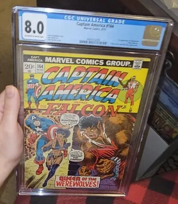 Buy Captain America #164 CGC 8.0 (1973) 1st Appearance NIGHTSHADE Tilda Johnson *Key • 46.56£