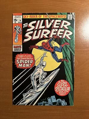 Buy Silver Surfer #14  Buscema Romita Spider-Man X-Over Captain America Cameo • 77.65£