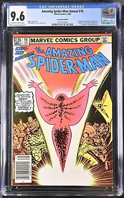 Buy Amazing Spider-Man Annual #16 1982 Marvel Comics CGC 9.6 Newsstand Edition • 80.77£