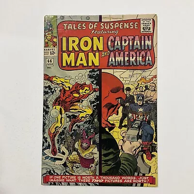 Buy Tales Of Suspense 66 Very Good+ Vg+ 4.5 Pg 1 Cut At Top Marvel 1965 • 23.29£