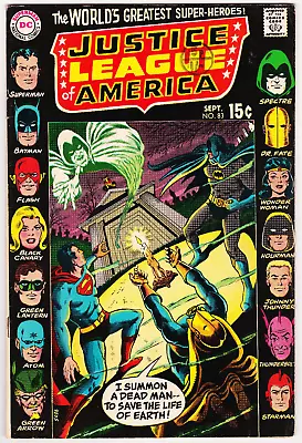 Buy JUSTICE LEAGUE OF AMERICA # 83 - JSA & THE SPECTRE APP / Vs. CREATOR2 - DC 1970 • 6.95£
