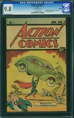 Buy RARE HTF Action Comics #1 1976 Sleeping Bag Reprint CGC 9.8 Superman 118 Cmm • 617.40£