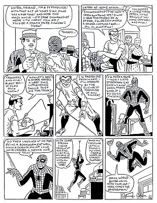 Buy Amazing Fantasy # 15 1st Spider-man Page 6 Recreation Original Comic Art • 38.89£