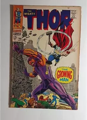 Buy Mighty Thor  #140 May 1967 Marvel Comics First Growing Man Kang App Vg- 3.5 • 19.03£