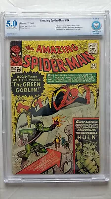 Buy Amazing Spider-Man #14 CBCS 5.0 VG/F     1st Appearance Green Goblin • 1,708.54£