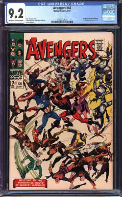 Buy Avengers #44 Cgc 9.2 Ow/wh Pages // Origin Of Black Widow Marvel 1967 • 240.75£