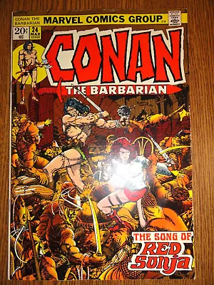 Buy Conan The Barbarian #24 Hot Barry Smith Key 1st Full Red Sonja TV Movie Marvel • 109.34£