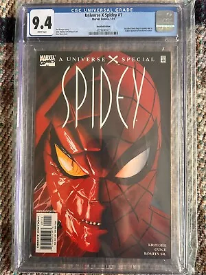 Buy Universe X Spidey #1 Recalled Cgc 9.4 Slander Of Ex-marvel Editor • 275£