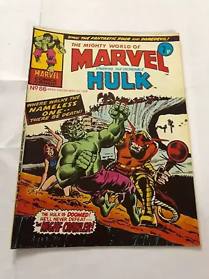 Buy Mighty World Of Marvel No. 86 Marvel Comics Group UK Magazine May 1974 HULK • 2.69£