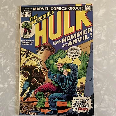 Buy Incredible Hulk #182 Wolverine 3rd App. Missing MVS 1st Hammer & Anvil  1974 • 56.50£