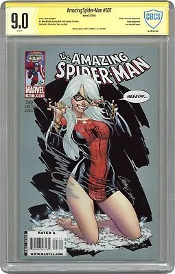 Buy Amazing Spider-Man #607D Campbell Variant CBCS 9.0 SS Campbell 2009 • 128.14£