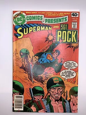 Buy Dc Comics Presents #10 1979 Nm Superman And Sgt Rock & Easy Company • 11.66£