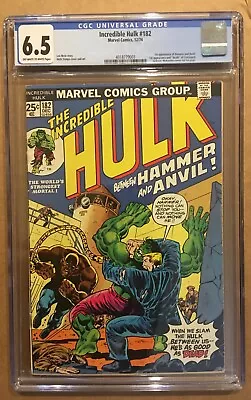 Buy Incredible Hulk #182 CGC 6.5 • 178.62£