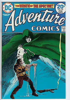 Buy Adventure Comics 431 1974 NM- 9.2 Aparo-c/a Fleisher-s The Spectre Begins Toth-a • 77.65£