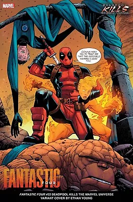 Buy Fantastic Four #22 Young Deadpool Kills Marvel Universe Variant (24/07/2024) • 3.30£