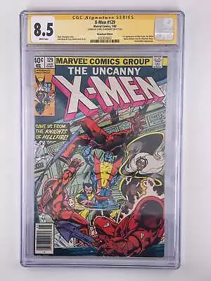 Buy X-Men #129, CGC 8.5, 1st App Kitty Pride, Emma Front, Signed By Claremont • 248.51£