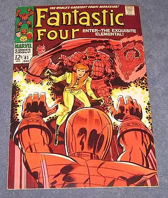 Buy FANTASTIC FOUR #81 VF+ (8.5) - 12¢ Cover Marvel Comic • 26.40£