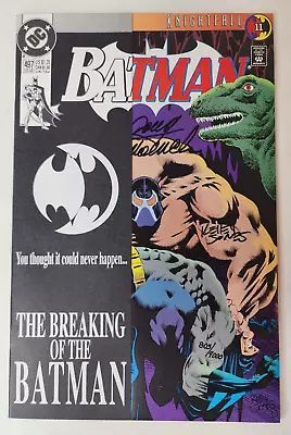 Buy Batman #497 - Signed By Kelley Jones, Doug Moench & Dick Giordano • 77.66£
