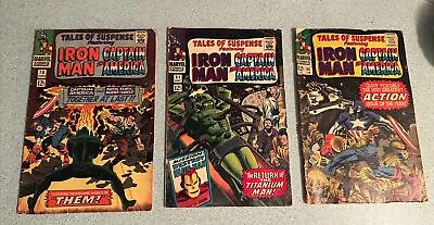 Buy Tales Of Suspense 78 81 86 Marvel Comics Set 1966 Iron Man Captain America • 15.52£
