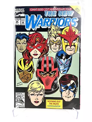 Buy The New Warriors 25 Marvel Comics July 1992 Giant Sized Die Cut Cover NM • 7.73£