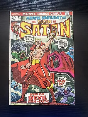 Buy Marvel Spotlight #13 Origin & 2nd Full App Son Of Satan 1974 Marvel Comics • 15.49£