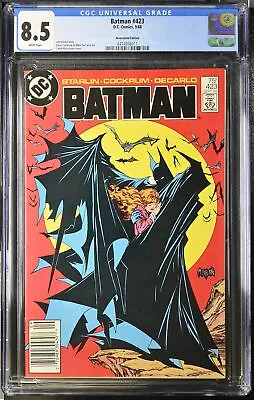 Buy Batman #423 - D.C. Comics 1988 CGC 8.5 Jim Starlin NEWSSTAND • 154.55£