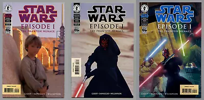 Buy Star Wars Episode 1 Phantom Menace #2 & #3 Photo #4 Art Cover 1st Darth Maul Fn+ • 19.38£