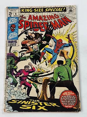 Buy Amazing Spider-Man Annual 6 Partial Reprint ASM Annual 1 1st Sinister Six 1969 • 38.82£