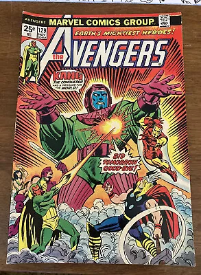 Buy AVENGERS #129 (1974) Kang Key Issue Nice Vision Thor Marvel Comic • 11.66£