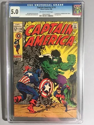Buy Captain America #110, 1st App Of Bucky (Rick Jones), 1st Madame Hydra, CGC, 5.0 • 244.63£