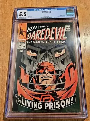 Buy Daredevil #38 (Marvel, 1968) CGC 5.5 F-  Key Silver Age - Dr. Doom And FF • 68.34£