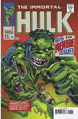 Buy Immortal Hulk #43 Bennett Homage Variant Marvel Comics Recalled Error 1st Print • 12.22£