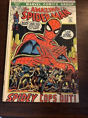 Buy Amazing Spider-Man #112 Sept 1972 Spidey Quits - Doc Ock Appearance-John Romita • 23.30£