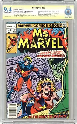 Buy Ms. Marvel #19 CBCS 9.4 SS McLeod/Romita Jr./Claremont 1978 7508727-AA-007 • 155.60£