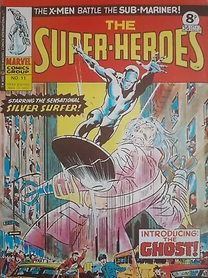 Buy THE SUPER-HEROES No. 11 May 17th 1975 Vintage UK Marvel Comic Collectible VGC • 8.99£