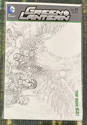 Buy Green Lantern #10 New 52 Sketch 1:25 Variant DC Comics 2012 • 5.99£