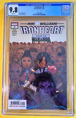 Buy Ironheart #9 CGC 9.8 Riri Goes To Wakanda Guest-Starring Shuri NM 2019 • 54.35£